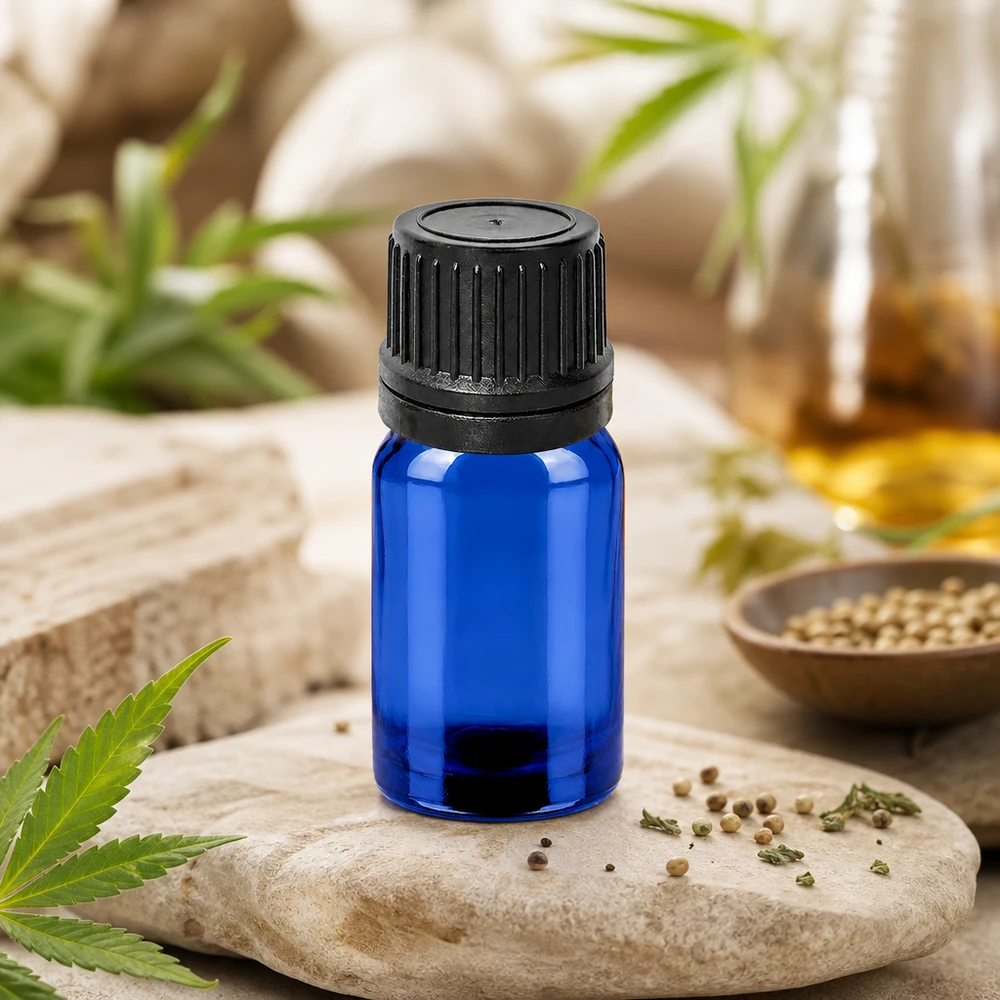 Kleine Tropfflasche 5ml mit schwarzem Originalitätsverschluss für pharmazeutische Anwendungen