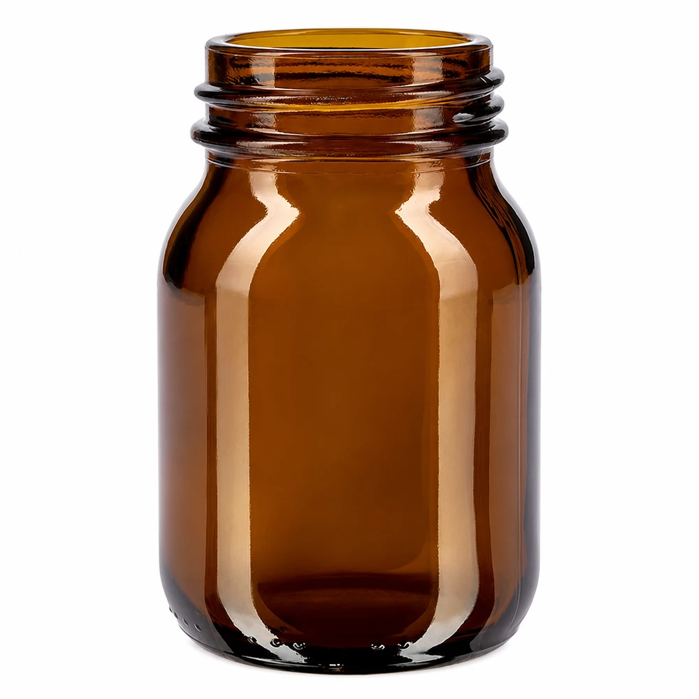 75ml Weithalsflasche Braunglas mit DIN 40 Mündung 75ml Laborflasche mit weiter Öffnung in UV-schützendem Braunglas und DIN 40 Gewinde