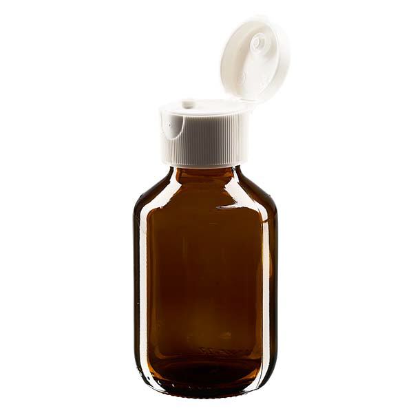 100ml Medizinflasche braun, mit Klappverschluss ApoGlas 100ml Medizinflasche braun, mit Klappverschluss ApoGlas