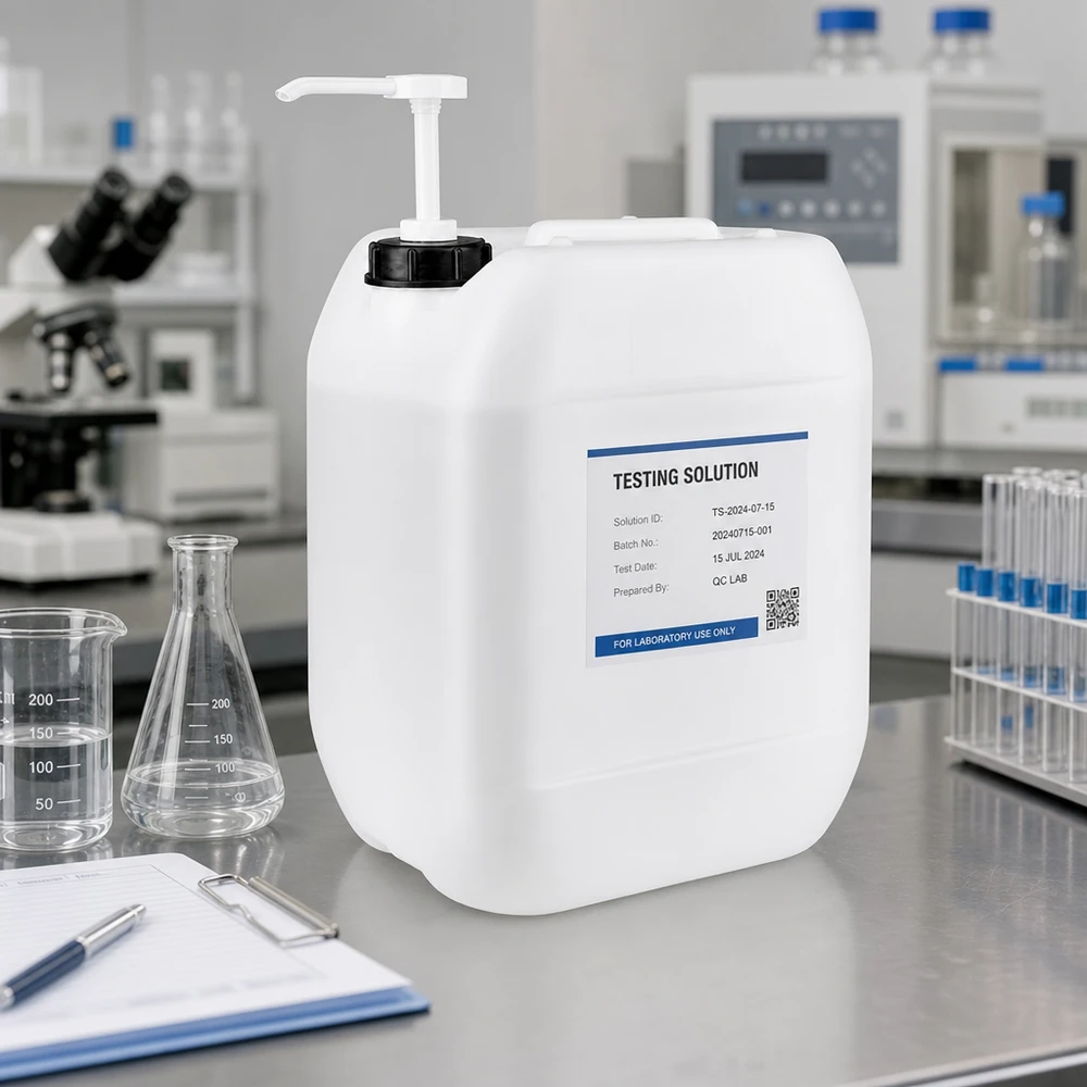 Handlicher 10 Liter Vorratsbehälter mit Dosierpumpe für industrielle Reinigungs- und Prüflösungen