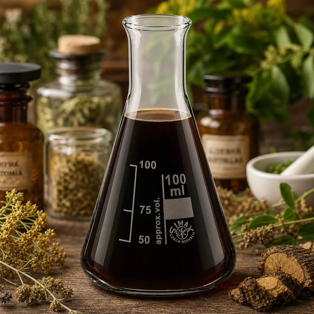 Kompakter Erlenmeyerkolben 100ml Enghals perfekt dimensioniert für kleine Ansätze und Analysen