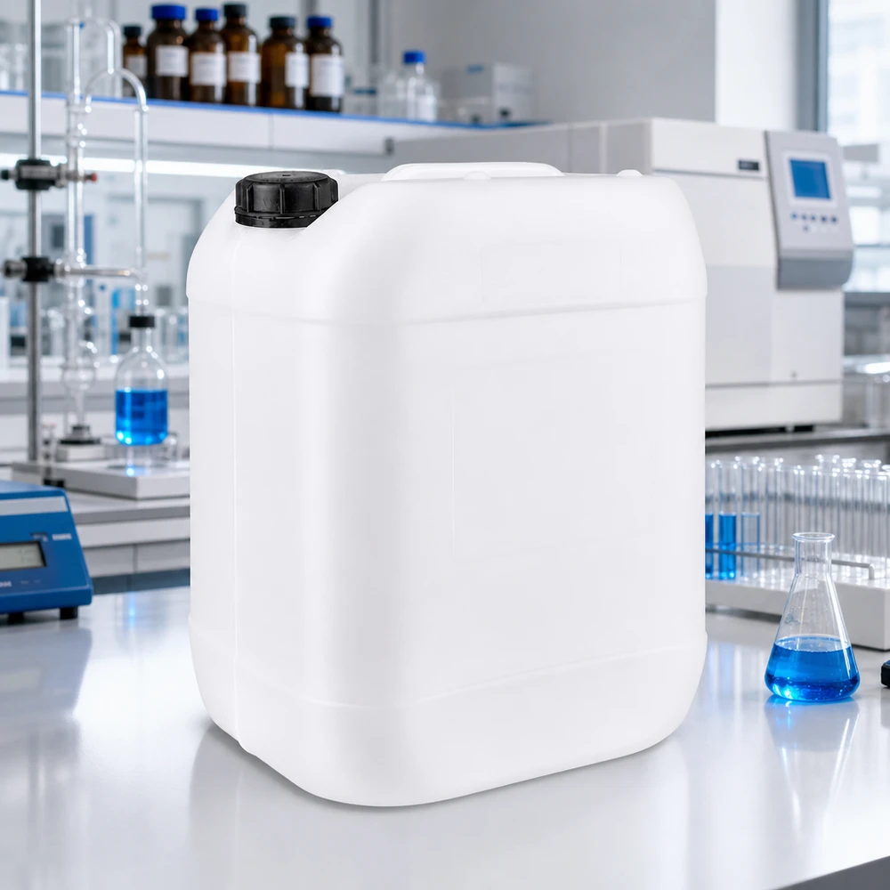 Säurefester Kunststoffbehälter 20 Liter mit UN-Zulassung und Originalverschluss