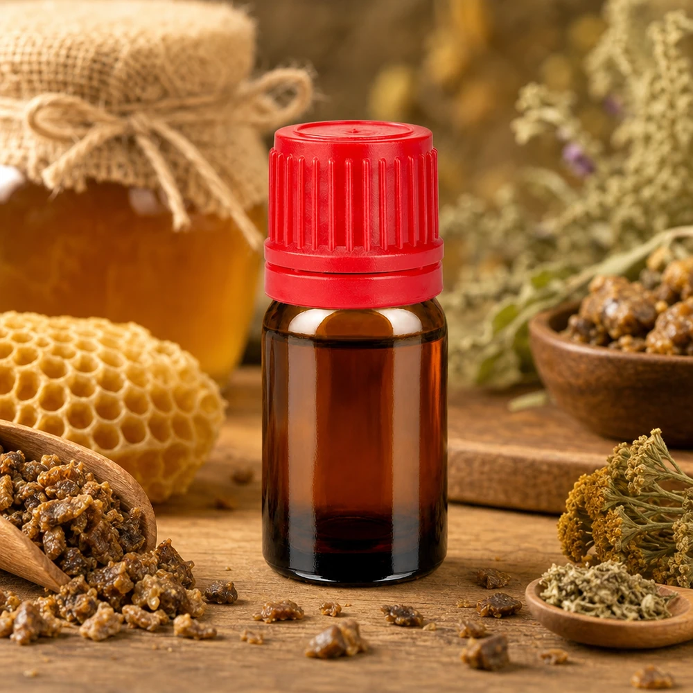 5ml Miniatur Glasflasche mit rotem Originalitätsverschluss für Parfum und Essenzen