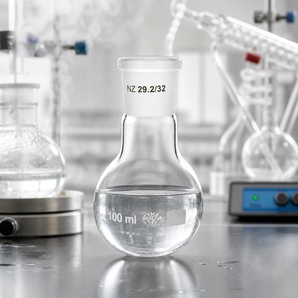 Stehkolben 100ml mit Normschliff (29/32) Vielseitiger 100ml Stehkolben mit poliertem Schliff NS 29/32 für Aufbewahrung und Reaktionen