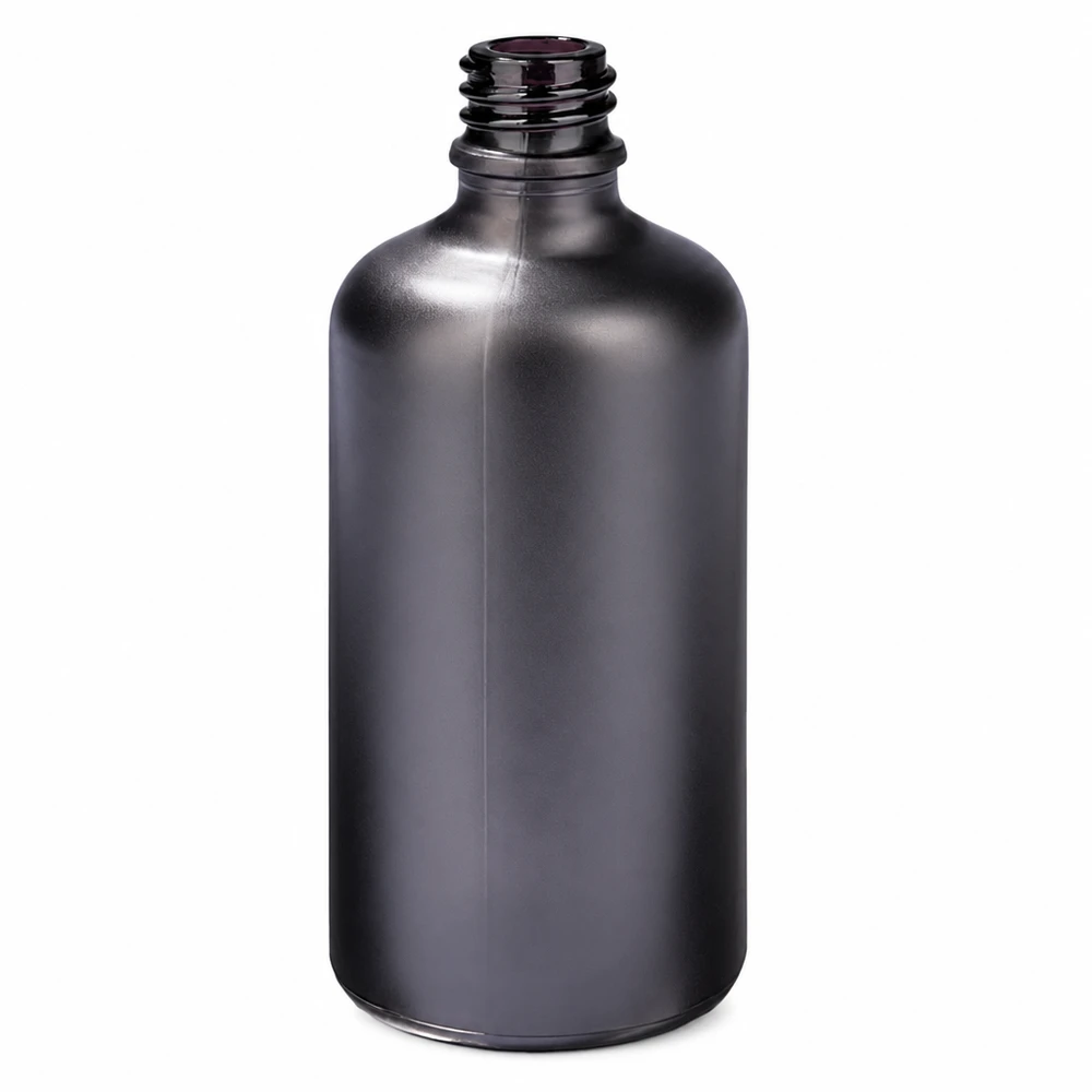 Professionelle Apothekerflasche 100ml BlackLine mit UV-Schutz für Wirkstoffe und Essenzen
