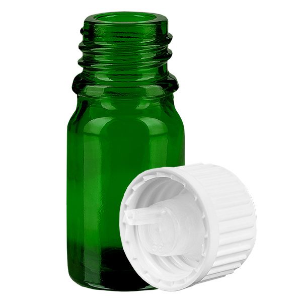5ml Tropfflasche 0.9mm weiß Standardverschluss GreenLine UT18/5 5ml Tropfflasche 0.9mm weiß Standardverschluss GreenLine UT18/5
