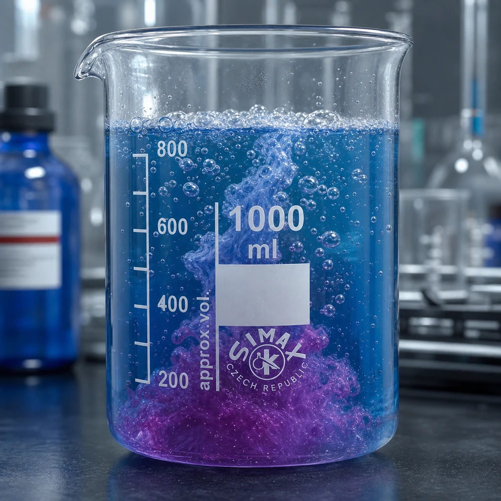 Becherglas 1000ml Borosilikatglas, niedrige Form Dickwandiges Laborbecherglas 1000ml Borosilikatglas mit Milliliter-Skala für exakte Dosierungen