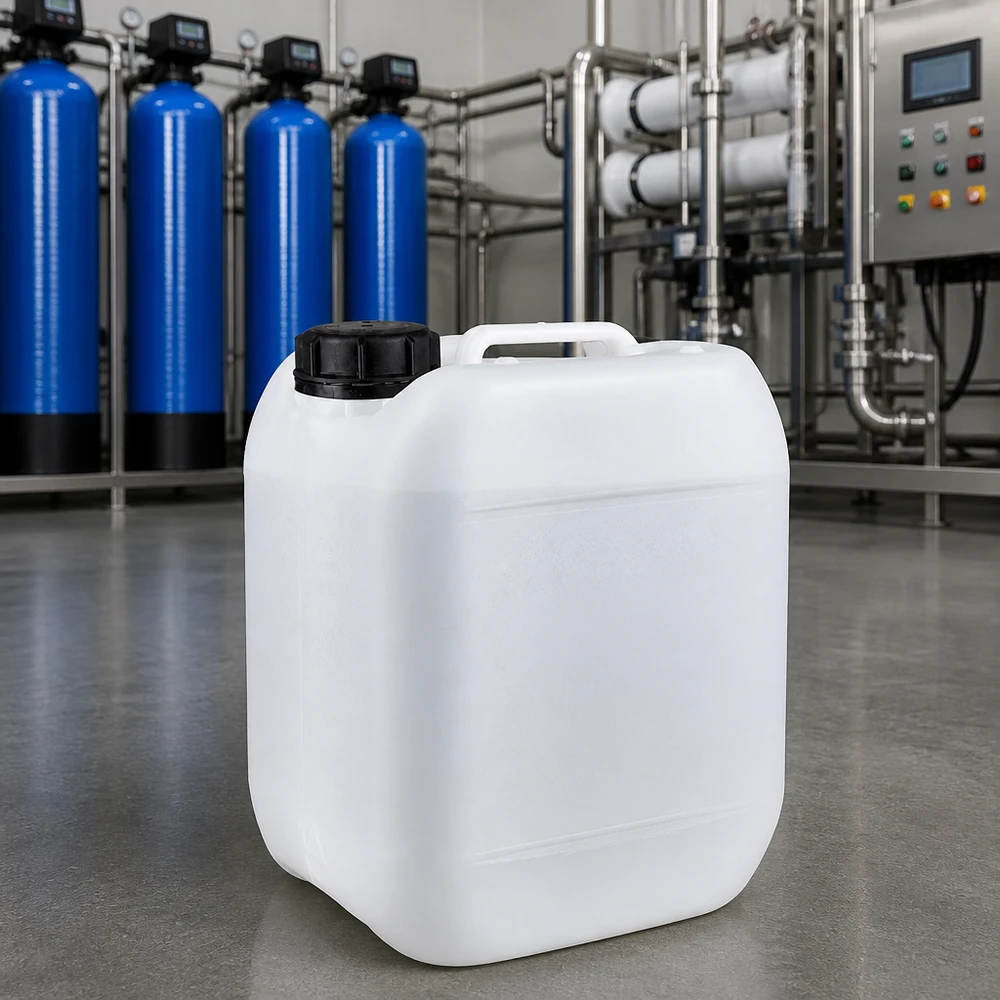 Kanister 5 Liter mit Schraubverschluss Originalitätsverschluss Robuster 5L Industriekanister mit breitem Schraubdeckel für sichere Chemikalienaufbewahrung