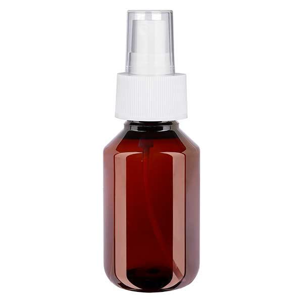 PET Flasche 100ml mit Zerstäuber weiß PET Flasche 100ml mit Zerstäuber weiß