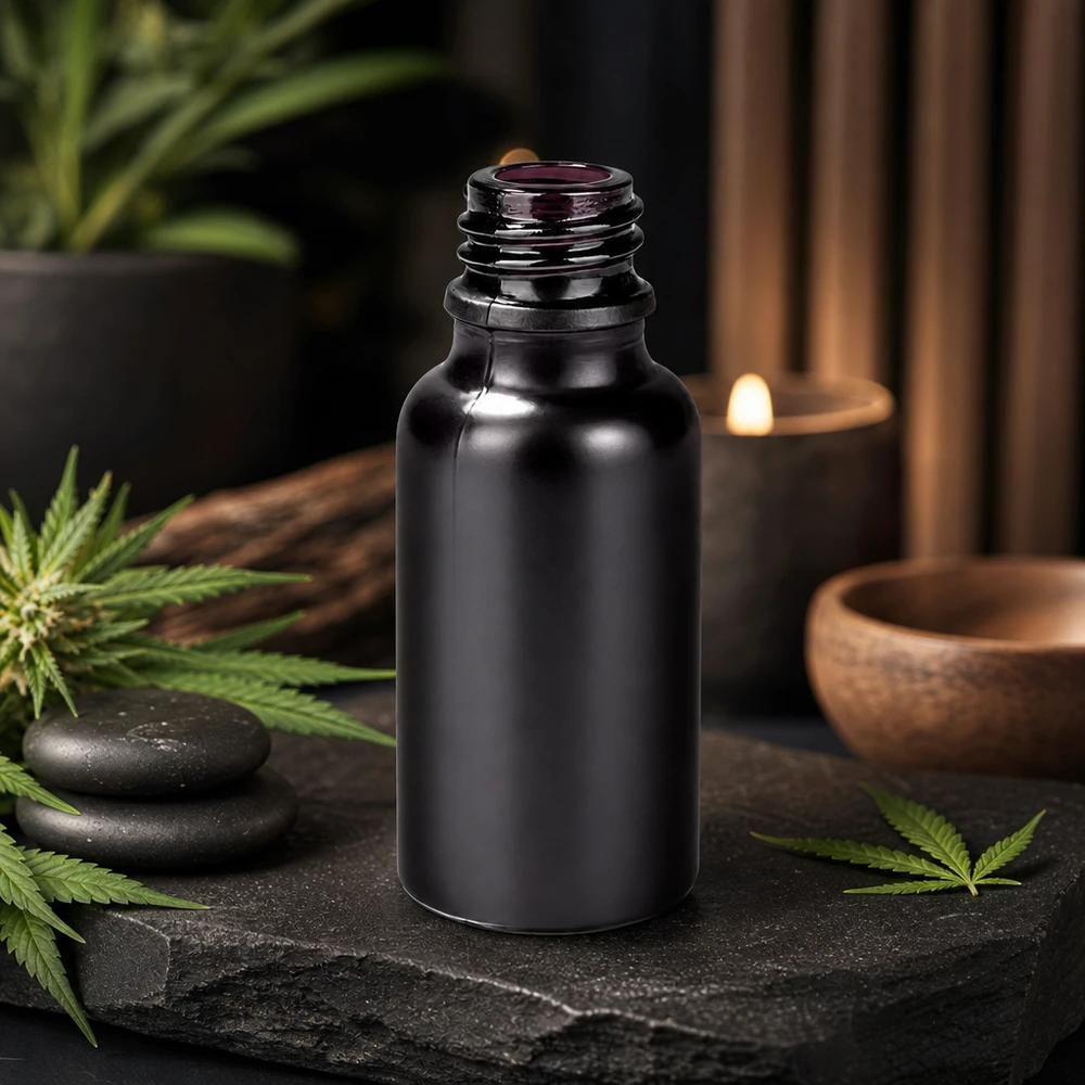 20ml Apothekerflasche BlackLine UT18/20 UNiTWIST Professionelle BlackLine Apothekerflasche 20ml mit präzisem UT18/20 Gewinde für sichere Lagerung