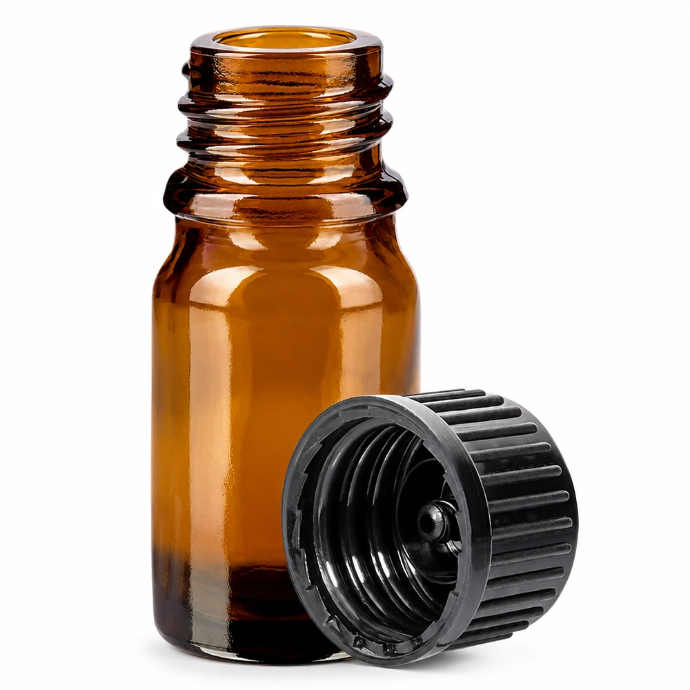5ml Flasche 11mm Schraubverschluss schwarz Standard BrownLine UT18/5 Professionelle 5ml Probenflasche aus dunklem Glas mit stabilem Gewinde für den Laborbereich