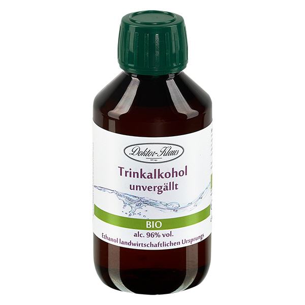 200ml Bio Weingeist (Trinkalkohol) 96% Doktor-Klaus 200ml Bio Weingeist (Trinkalkohol) 96% Doktor-Klaus
