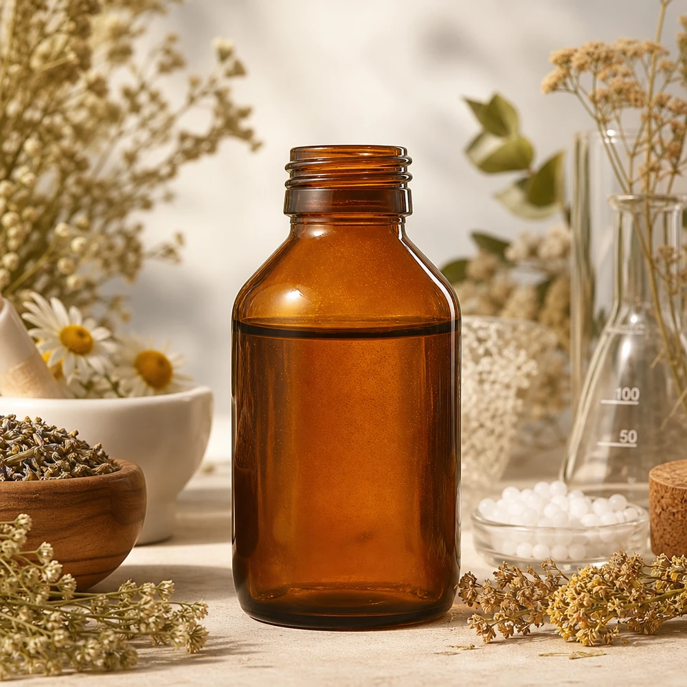 100ml Medizinglasflasche braun getönt ohne Deckel für UV-empfindliche Wirkstoffe