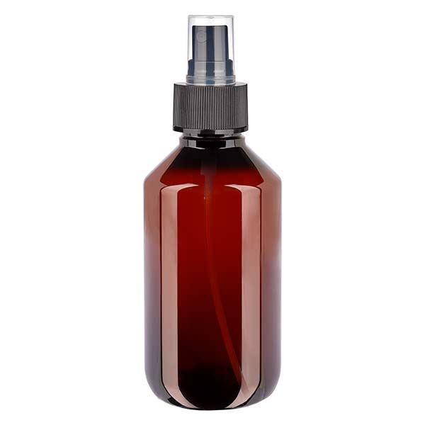 PET Flasche 200ml mit mit Zerstäuber schwarz PET Flasche 200ml mit mit Zerstäuber schwarz