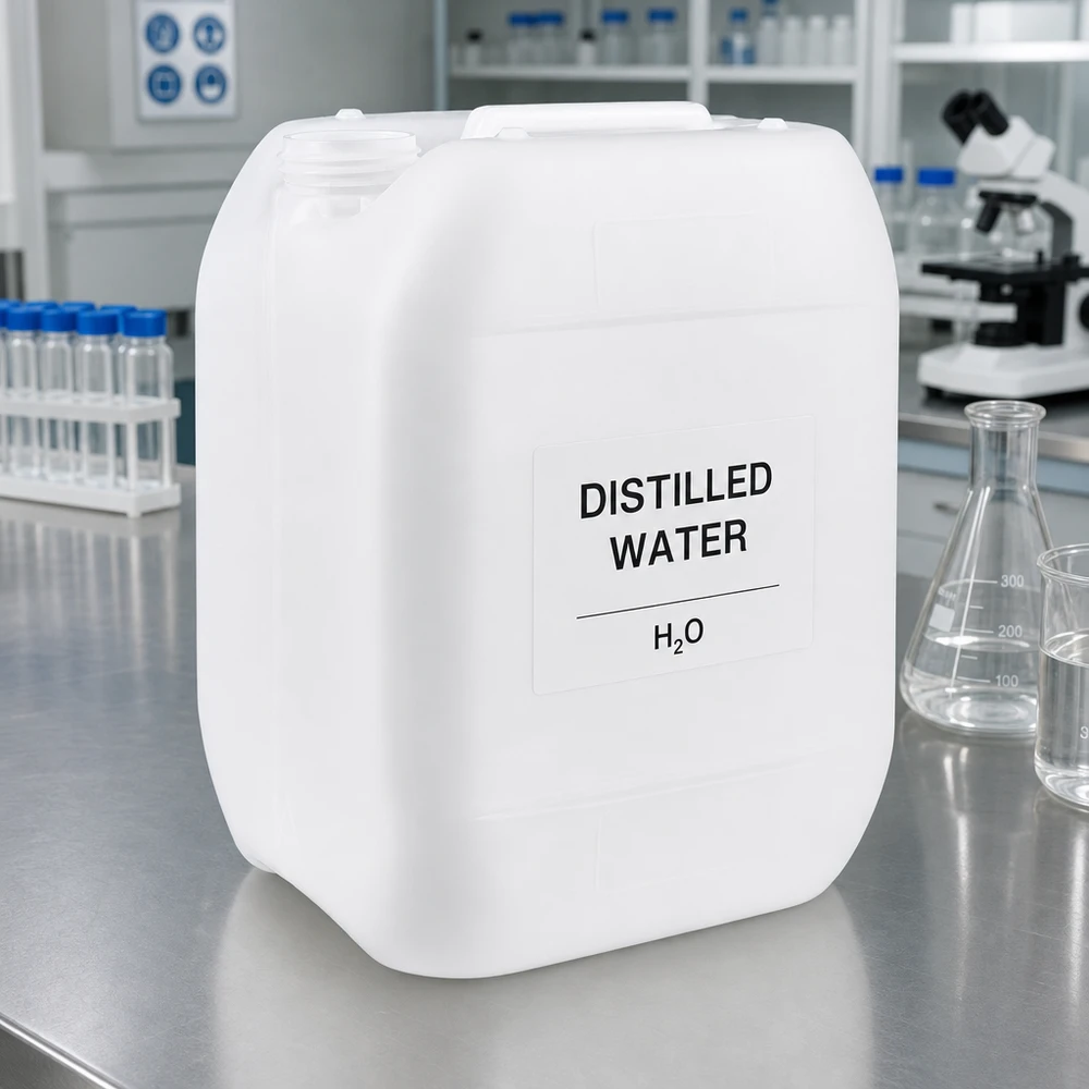 Stapelbarer 10 Liter Hobbock aus Kunststoff ohne Deckel für Wasser und Laboranwendungen