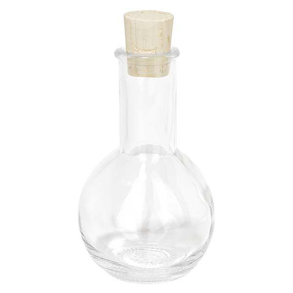 Tulip 100ml Klar, Öffnung 18mm, inkl. Korken 18/22