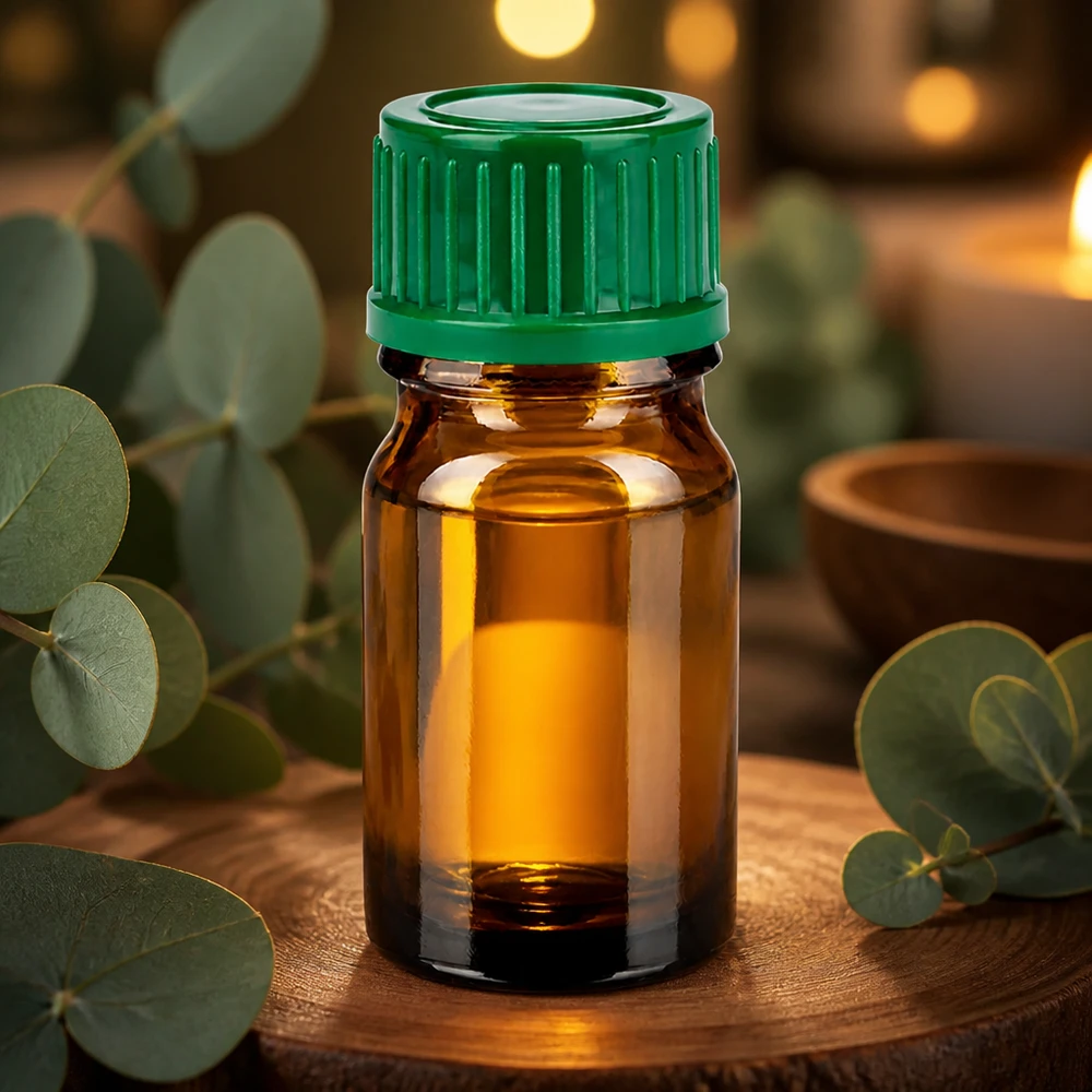 Premium 5ml BrownLine Glasflasche mit grünem Schraubverschluss für Qualitätsprodukte
