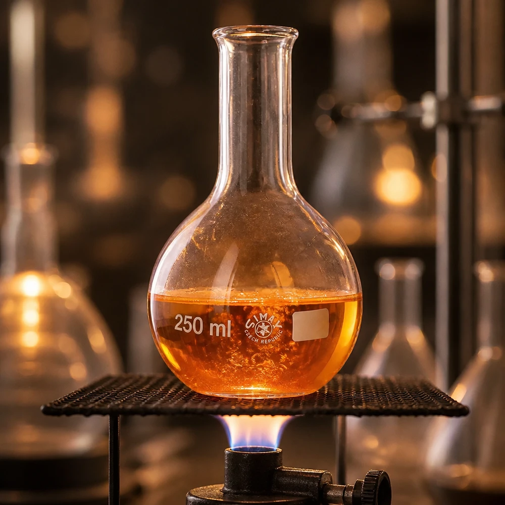 Stehkolben 250ml Enghals Klassischer Stehkolben 250ml mit engem Hals und bauchiger Form für Destillationsverfahren