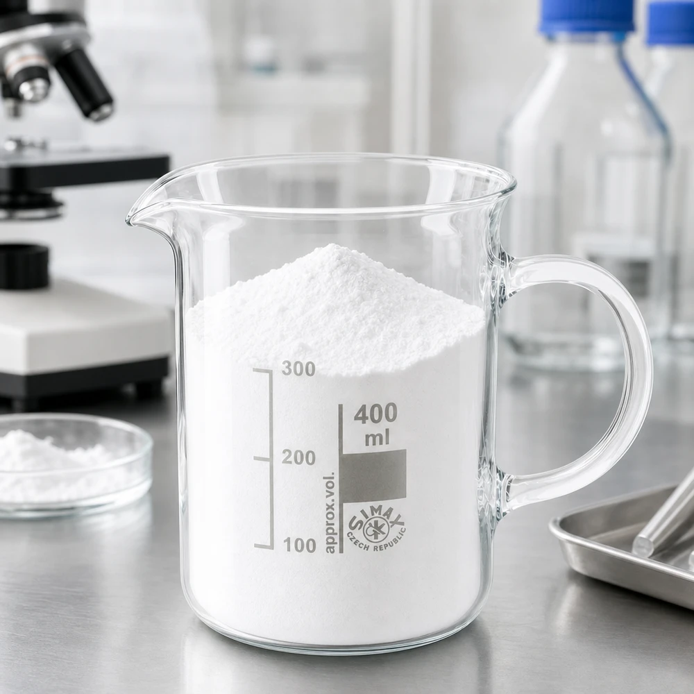 Zylindrisches Becherglas 400ml mit Ausguss und Henkel aus hitzebeständigem Borosilikatglas