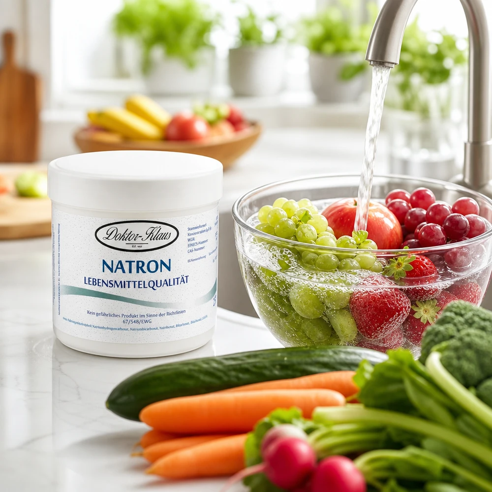 Natron 250g Doktor-Klaus 250g Natron Doktor Klaus für sichere Reinigung von Erdbeeren Trauben und Gemüse