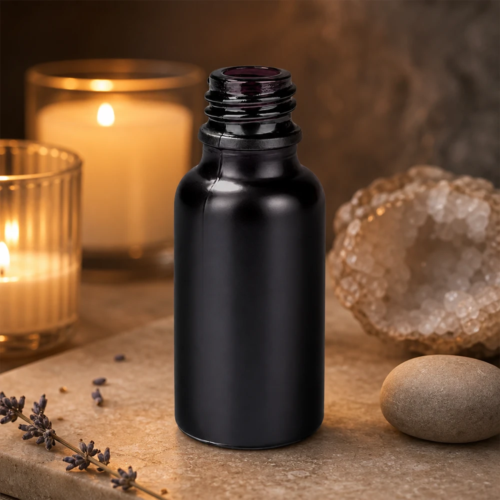 20ml Apothekerflasche BlackLine UT18/20 UNiTWIST 20ml UNiTWIST Flasche BlackLine mit UV-Schutz durch dunkles Glas für empfindliche Wirkstoffe