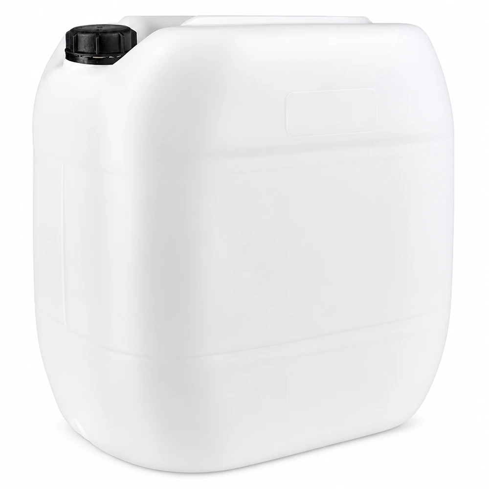Kanister 30 Liter mit Schraubverschluss Originalitätsverschluss Großer weißer Industriekanister 30L mit OV Schraubverschluss stapelbar