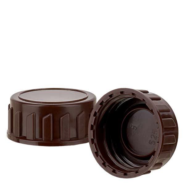 Schraubverschluss braun Standard PP28 ApoGlas Schraubverschluss braun Standard PP28 ApoGlas