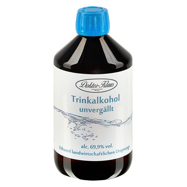 500ml Weingeist (Trinkalkohol) 69.9% Doktor-Klaus 500ml Weingeist (Trinkalkohol) 69.9% Doktor-Klaus