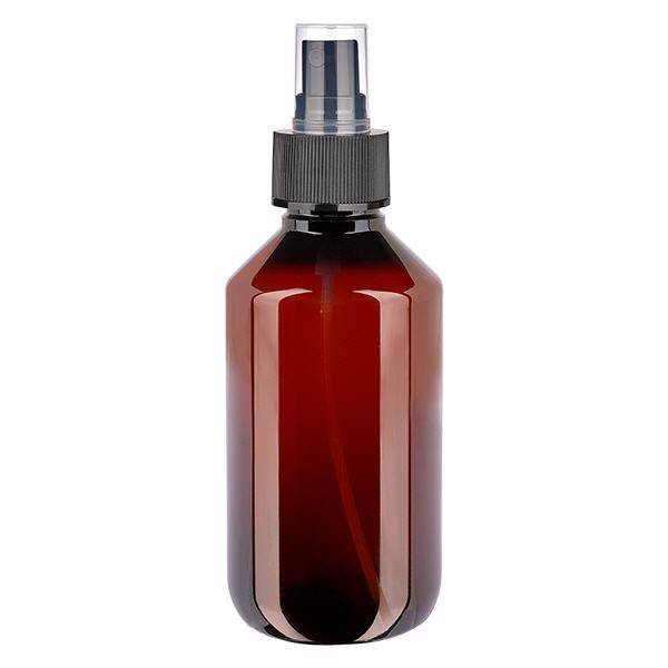 PET Flasche 200ml mit mit Zerstäuber schwarz PET Flasche 200ml mit mit Zerstäuber schwarz