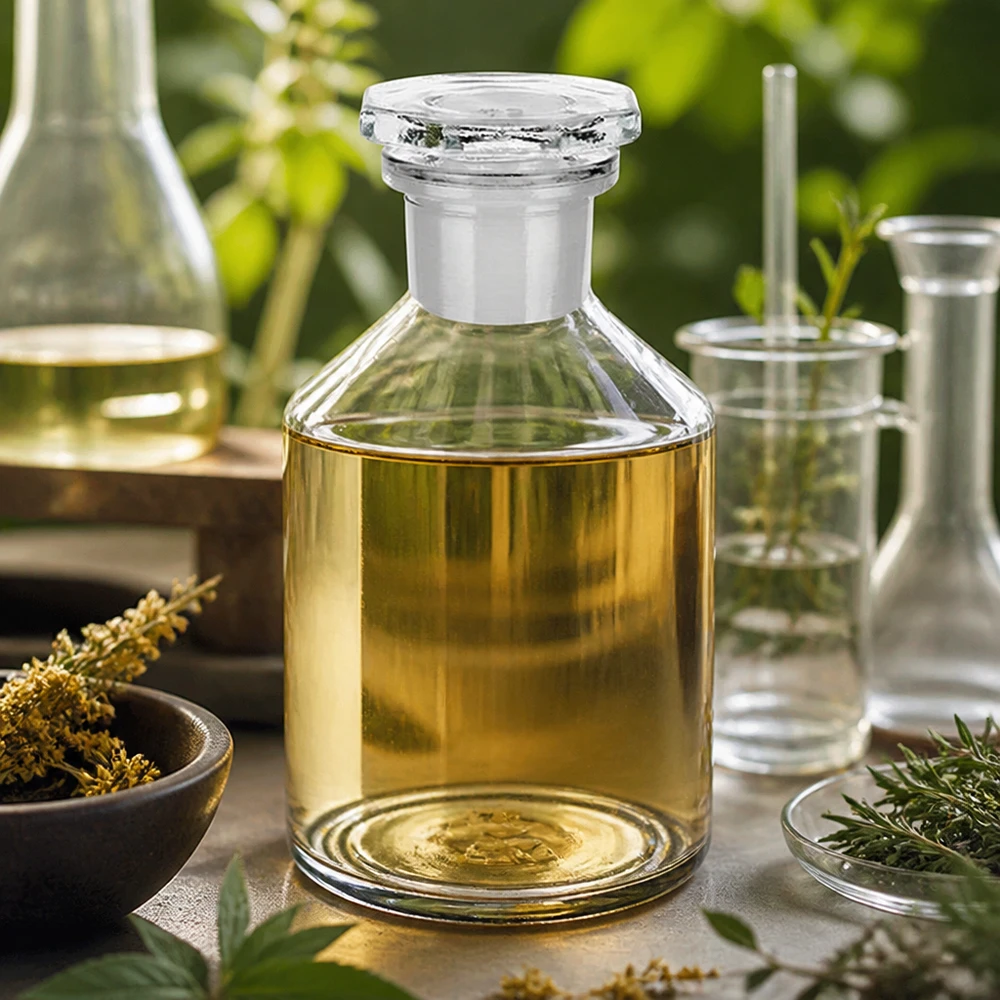 Steilbrustflasche 50ml klar Enghals Glasstopfen Klare 50ml Steilbrustflasche mit Glasstopfen für Naturkosmetik und Aromatherapie