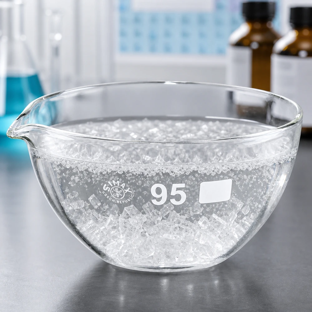 Professionelle Eindampfschale aus hochwertigem Borosilikatglas für das Labor