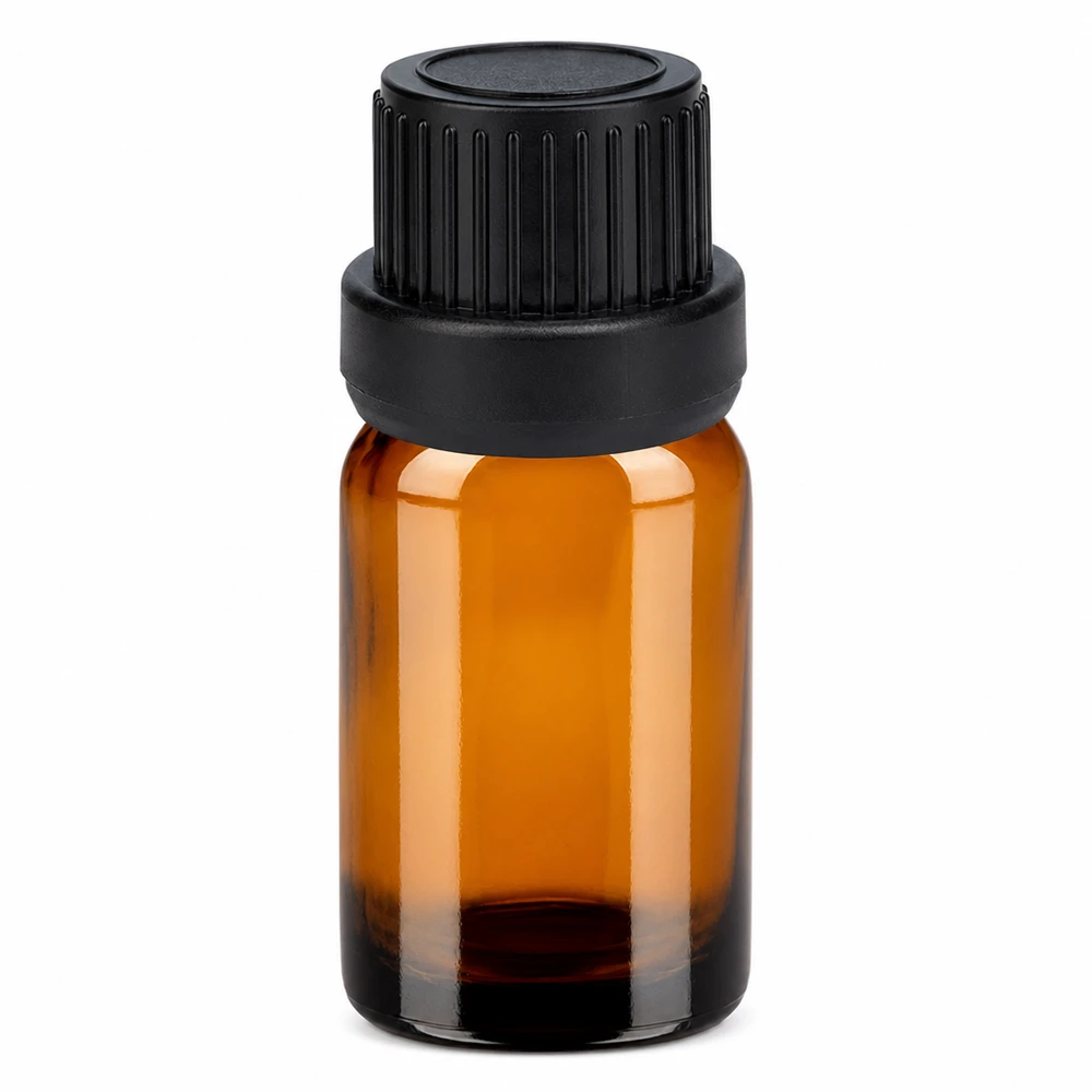 5ml Flasche 11mm Schraubverschluss schwarz OriginalitätsverschlussII BrownLine UT18/5 Premium 5ml Braunglasflasche 11mm Hals mit mattschwarzem Schraubverschluss BrownLine Serie