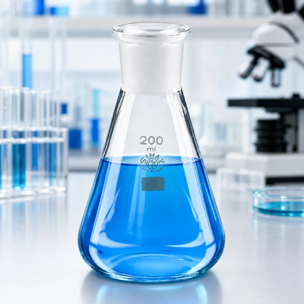 Erlenmeyerkolben 200ml mit Normschliff (29/32)