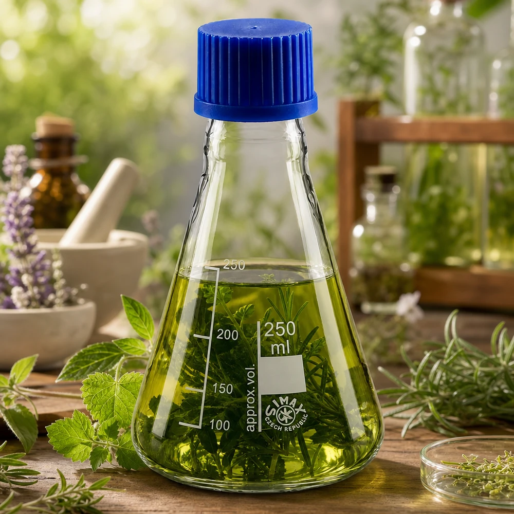 Wissenschaftlicher Erlenmeyerkolben 250ml mit präziser Skalierung für Forschung und Analyse