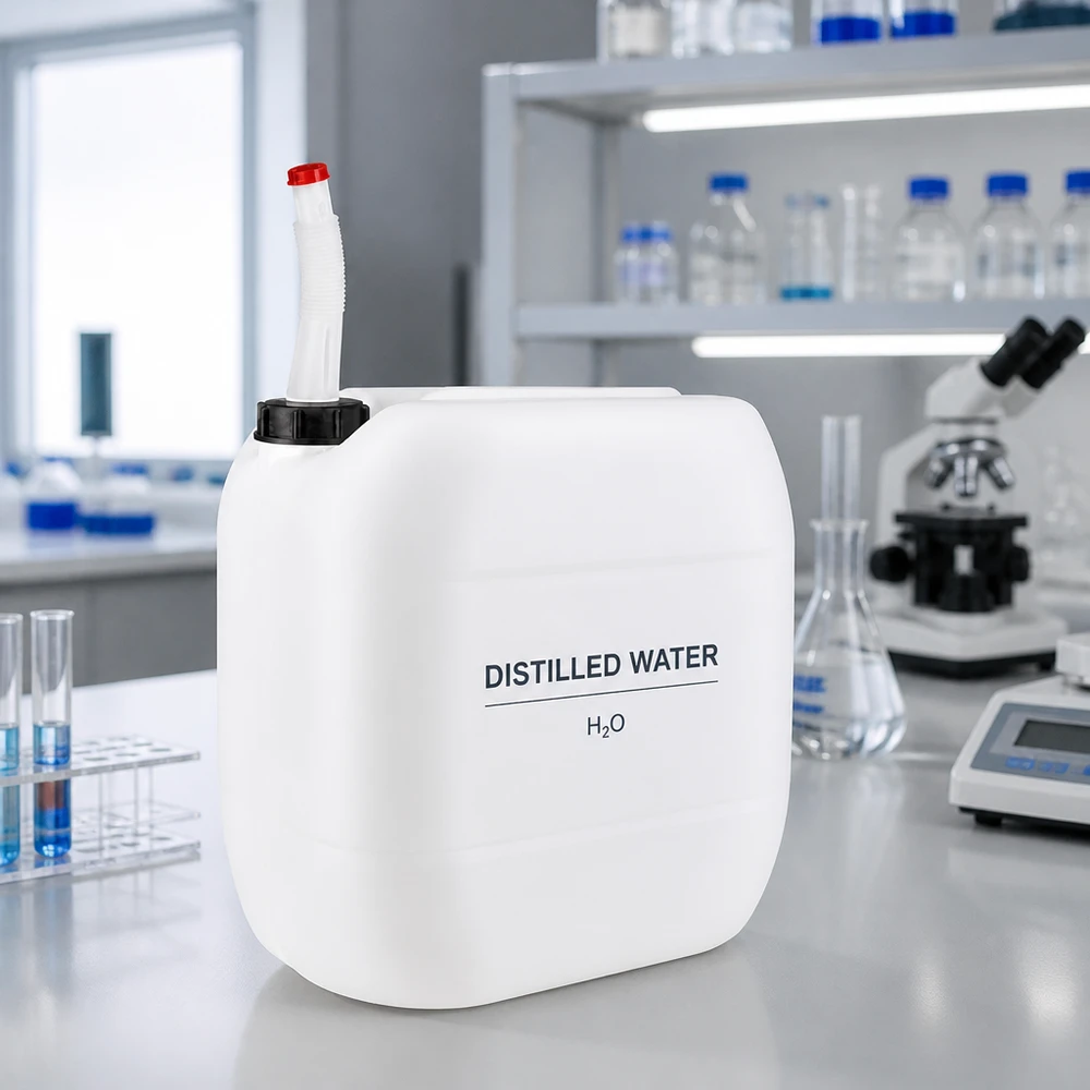Lebensmittelechter 30 Liter Kanister mit Flex-Rohr für Wasser und Chemikalien