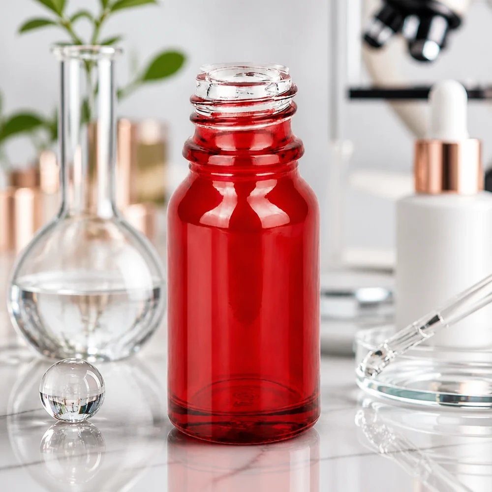 Hochwertige 10ml Glasflasche RedLine mit innovativem UNiTWIST UT18/10 für optimale Dichtigkeit