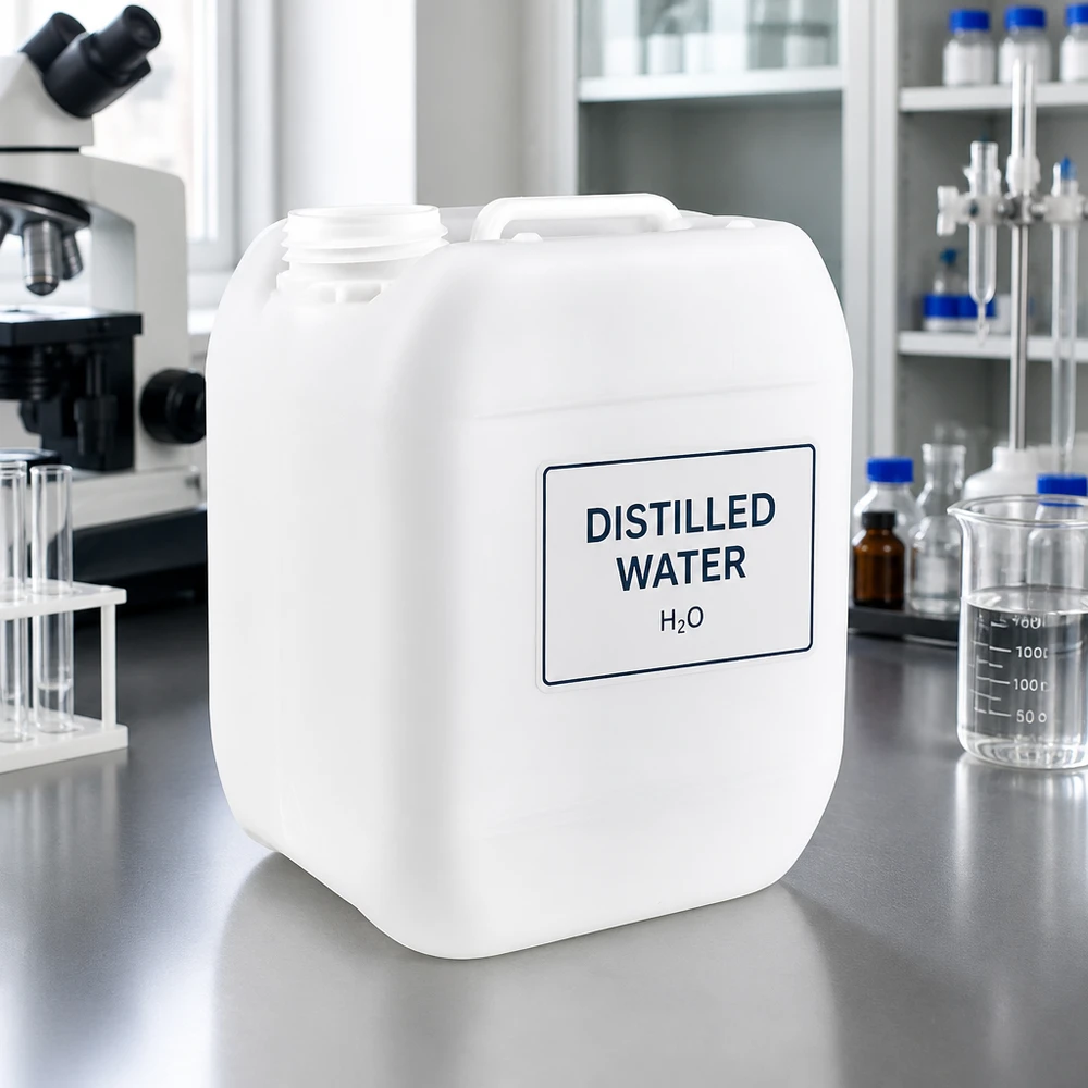 Robuster 5L Kanister aus Kunststoff ohne Verschluss für Wasser und Chemikalien