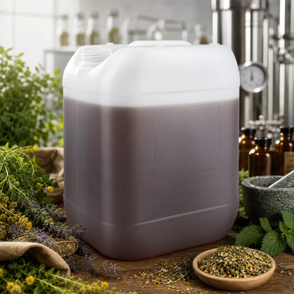 20 Liter Kanister ohne Verschluss für natürliche Öle und Kräuterkonzentrate in der Naturkosmetikproduktion
