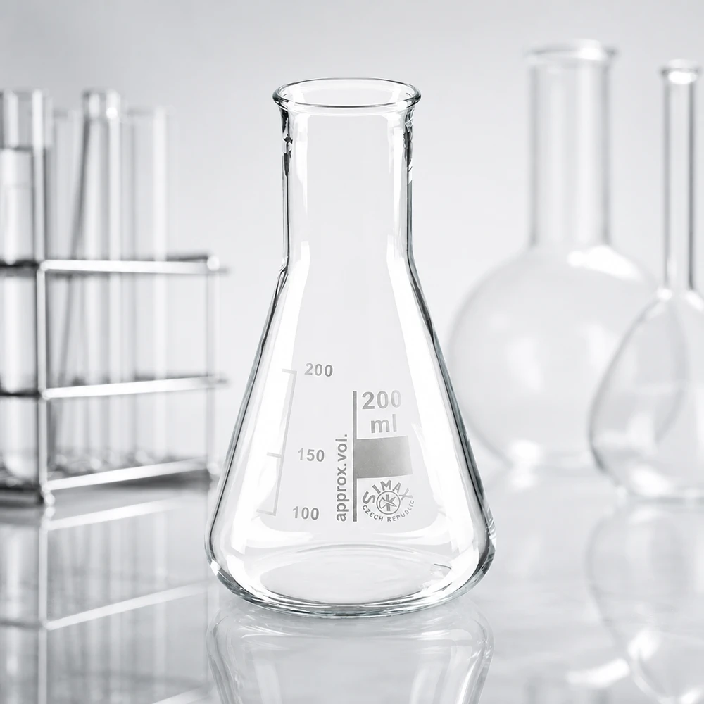 Erlenmeyerkolben 200ml Enghals