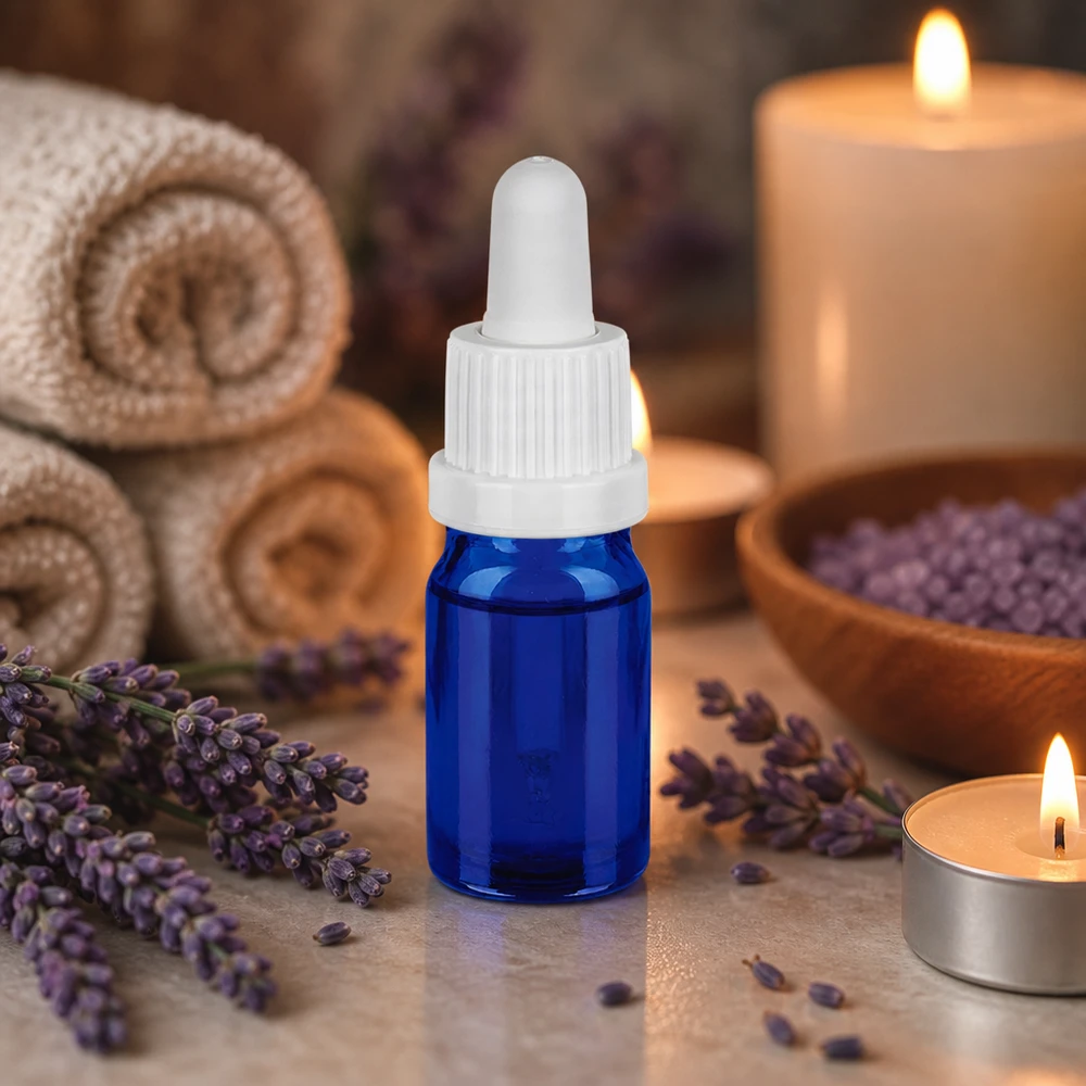 5ml Pipettenflasche aus robustem Glas mit auslaufsicherem Verschluss für mobile Anwendung